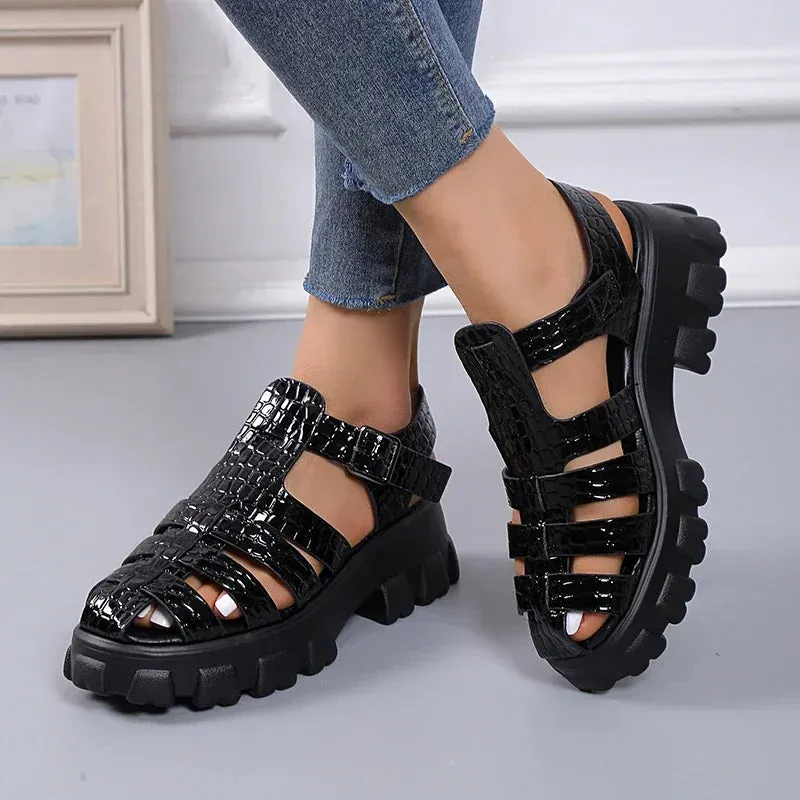 Women's Platform Style Gladiator Sandals with Heels