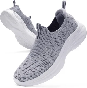 Women's Slip On Walking Shoes Tennis Comfort Athletic Gym Sneakers