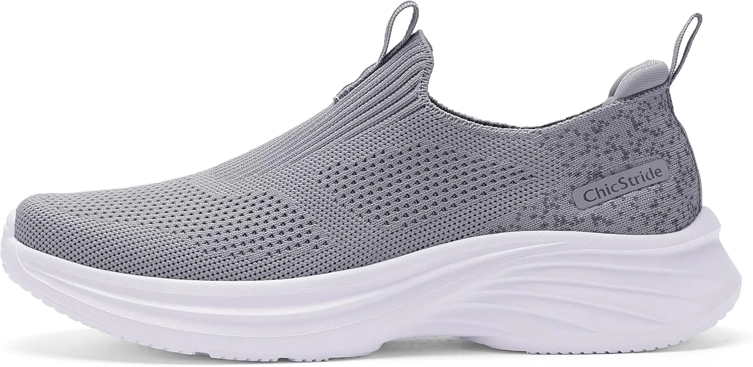 Women's Slip On Walking Shoes Tennis Comfort Athletic Gym Sneakers