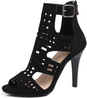 Womens Stiletto Heel Sandals Back Zipper Gladiator High Heel Sandals