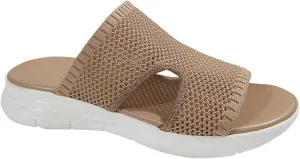 Womens Summer Breathable Mesh Slippers Lightweight Mesh Garden Shoes Platform Footwear Non Slip Comfort Walking Shoes