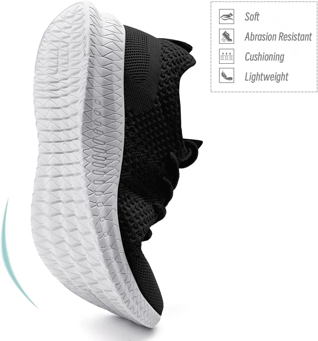 Womens Walking Running Shoes Sneakers Slip On Sport Tennis Athletic Gym Shoes Casual Fashion Lightweight Breathable Non Slip Workout Workout Trainers Shoe