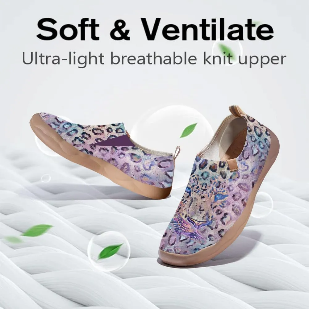 Women's Walking Travel Shoes Slip On Knit Casual Loafers Lightweight Comfort Fashion Sneaker