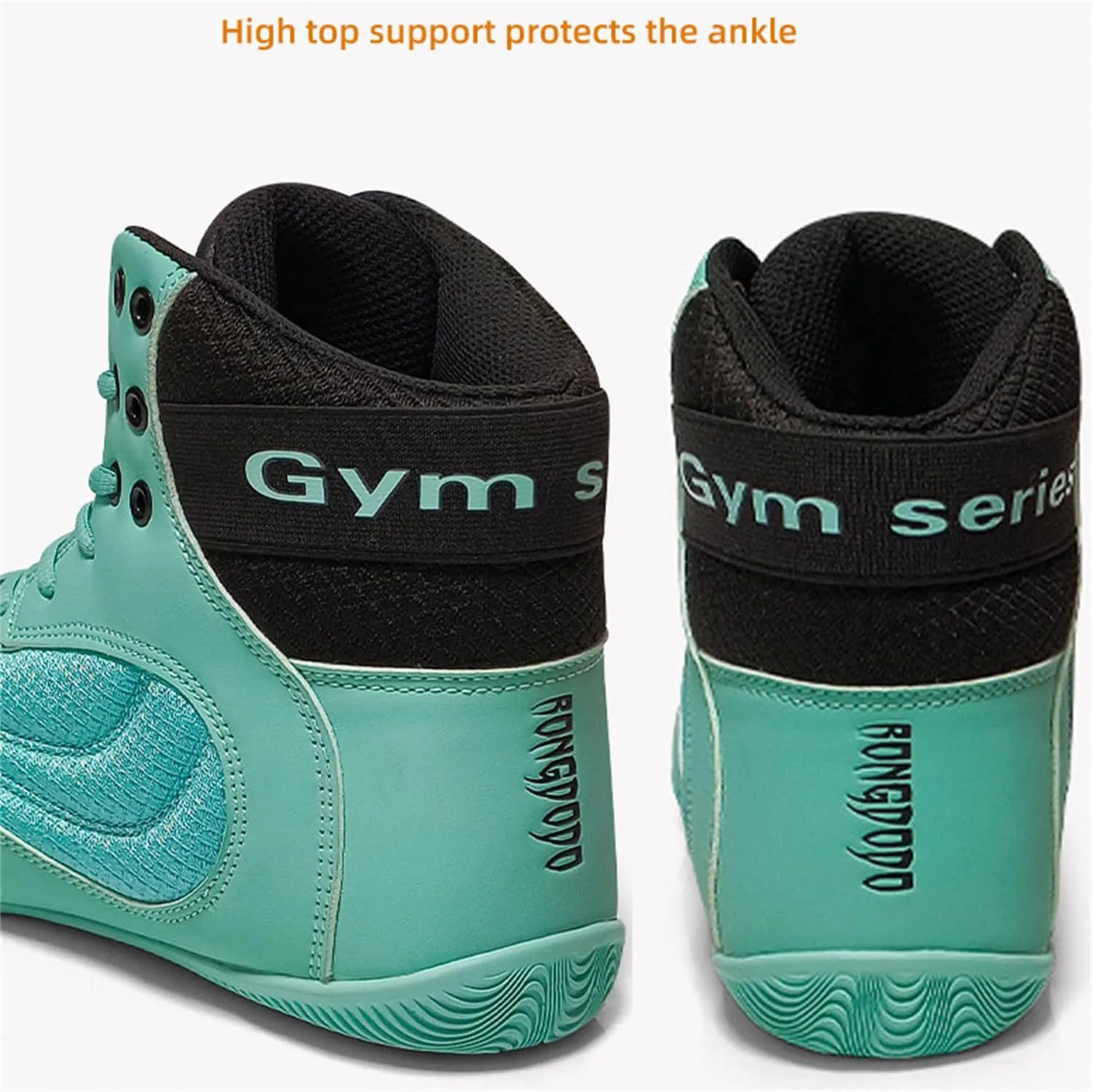 Wrestling Footwear, Pro Boxing Shoes for Men, Breathable MMA Footwear Anti-Slip Durable Sole