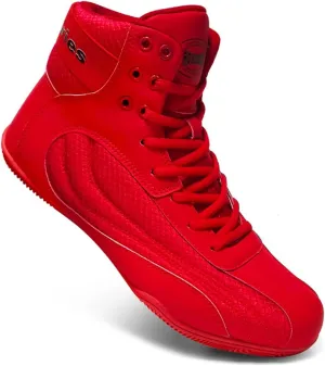 Wrestling Footwear, Pro Boxing Shoes for Men, Breathable MMA Footwear Anti-Slip Durable Sole